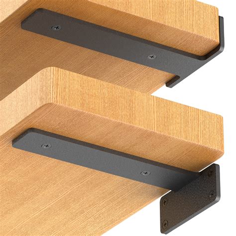 industrial shelf with leather and metal brackets|heavy duty steel shelving brackets.